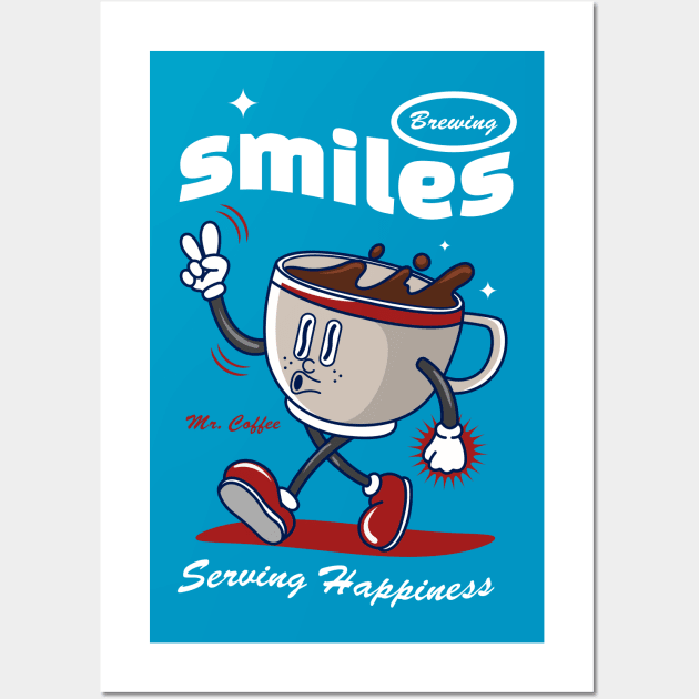 Brewing Smiles Wall Art by Harrisaputra